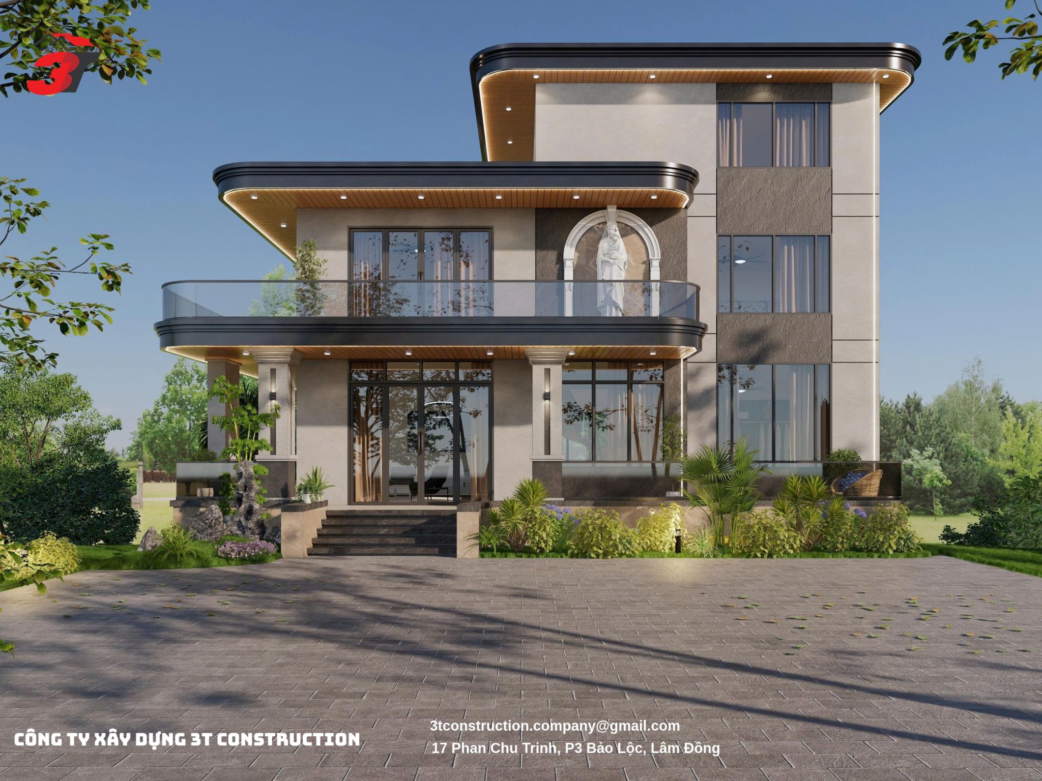 Công trình xây dựng nhà ở trọn gói tại Lâm Đồng - 3T Construction